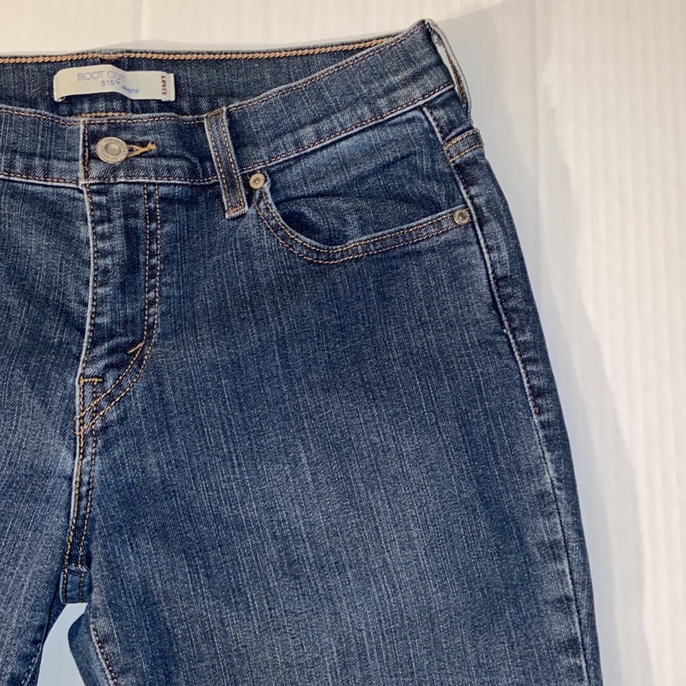 Levi’s 515 Women’s Bootcut Blue Jeans Size 6 Short - Picture 9 of 14